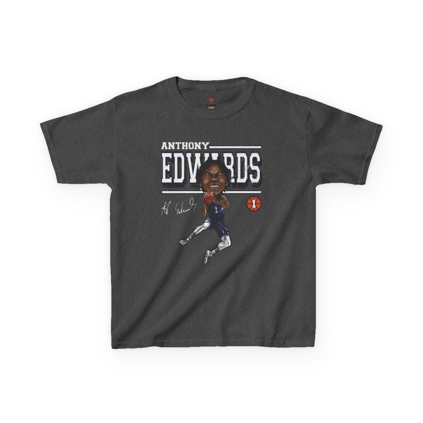 Kids Sporty Graphic Tee, Basketball Fan Shirt, Anthony Edwards Tee, Kids Casual Wear, Sports Gift, Youth T-Shirt