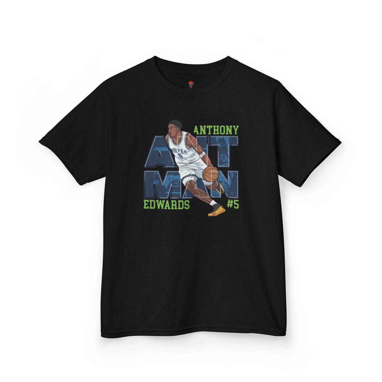 Kids Basketball Fan Tee, Kids Sport Shirt, Anthony Edwards #5 Jersey, Basketball Clothing, Personalized Kids Apparel