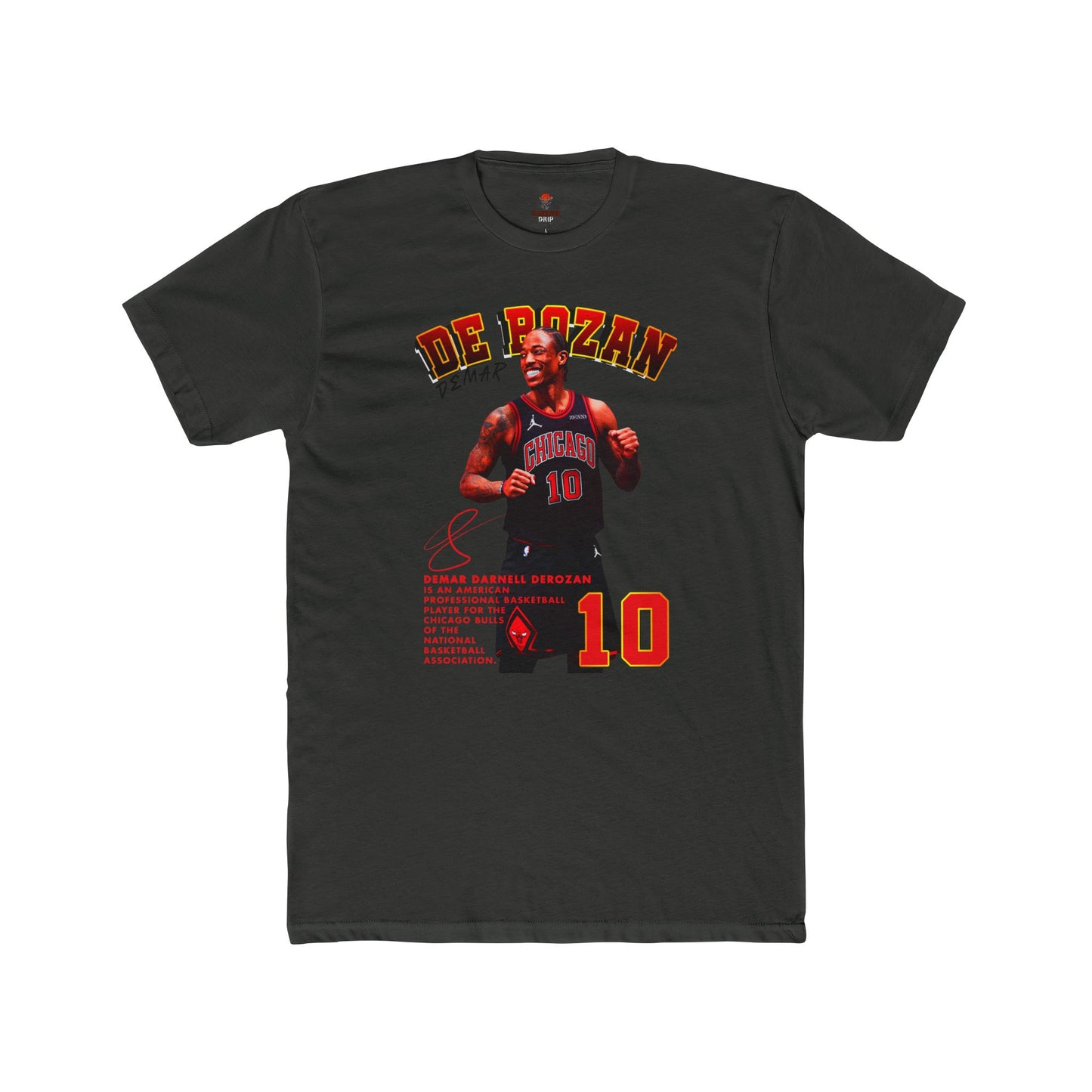 Adult Derozan Basketball Graphic Tee, Unisex Cotton Crew Shirt, Sports Fan Gift, Athletes Apparel, Retro Sportswear, Game Day Top