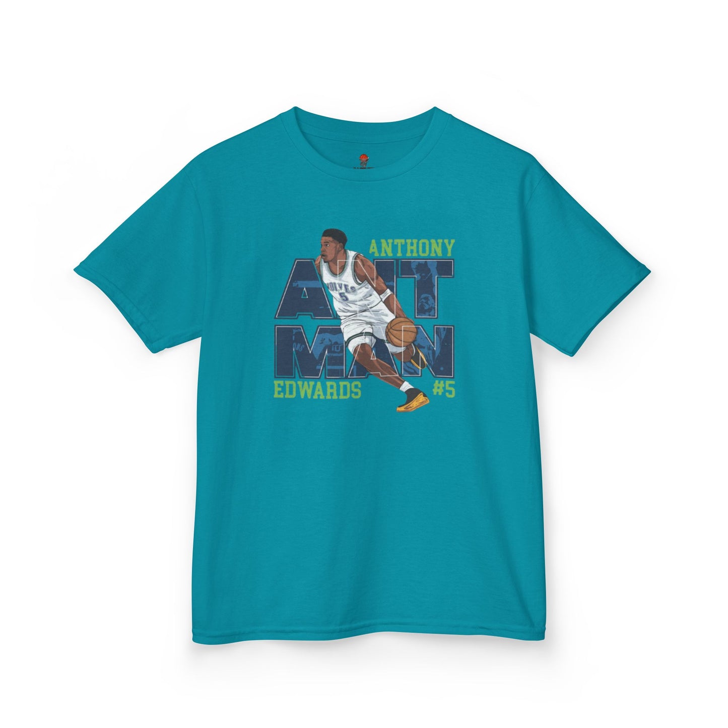 Kids Basketball Fan Tee, Kids Sport Shirt, Anthony Edwards #5 Jersey, Basketball Clothing, Personalized Kids Apparel