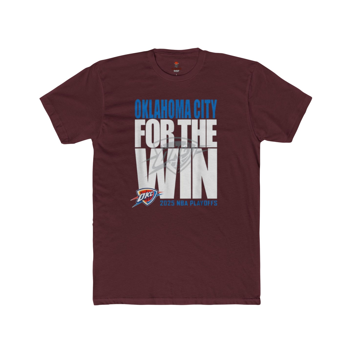 Adult OKC Thunder For The Win Unisex Cotton Crew Tee