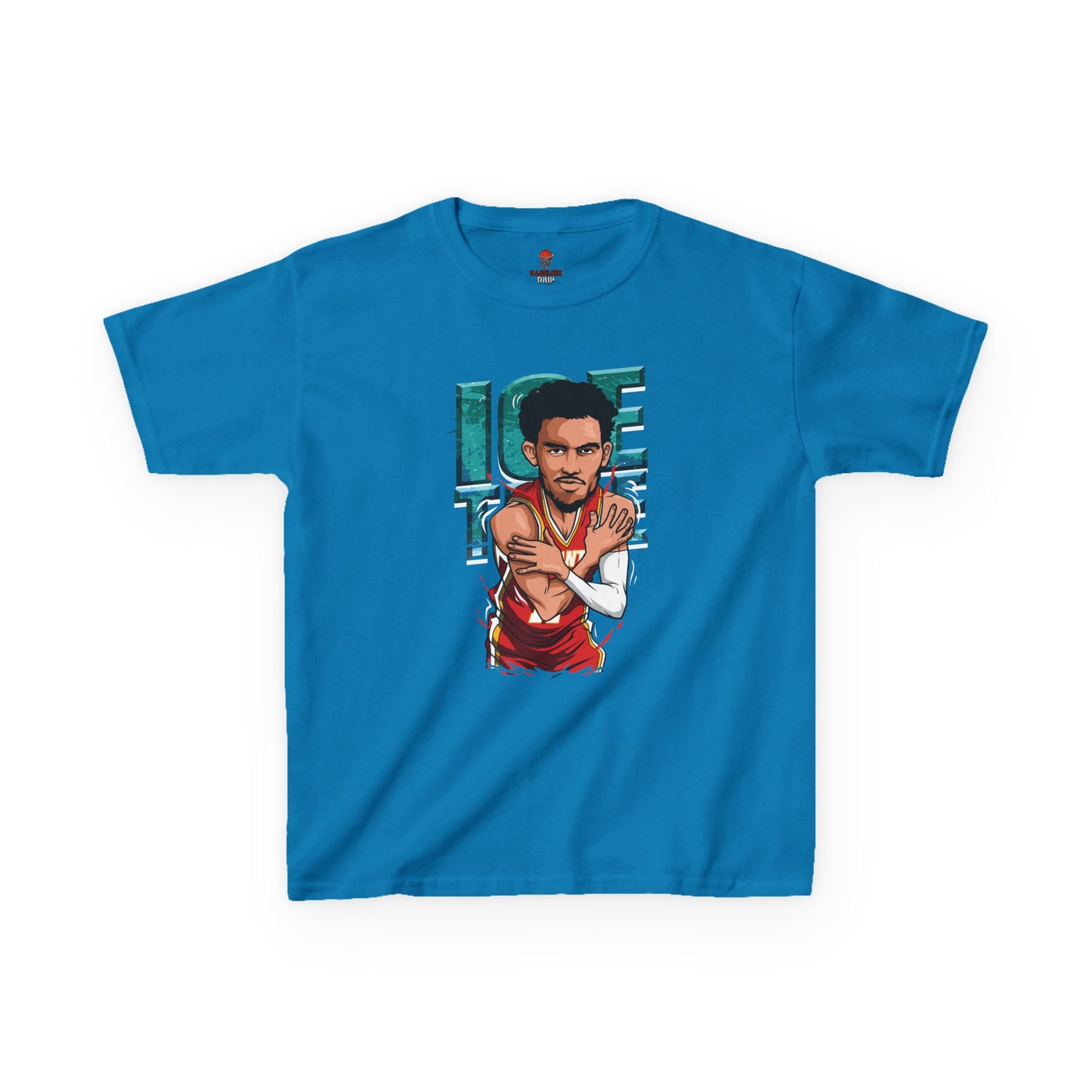 Kids Basketball Tee - Ice Time Unisex Cotton Crew