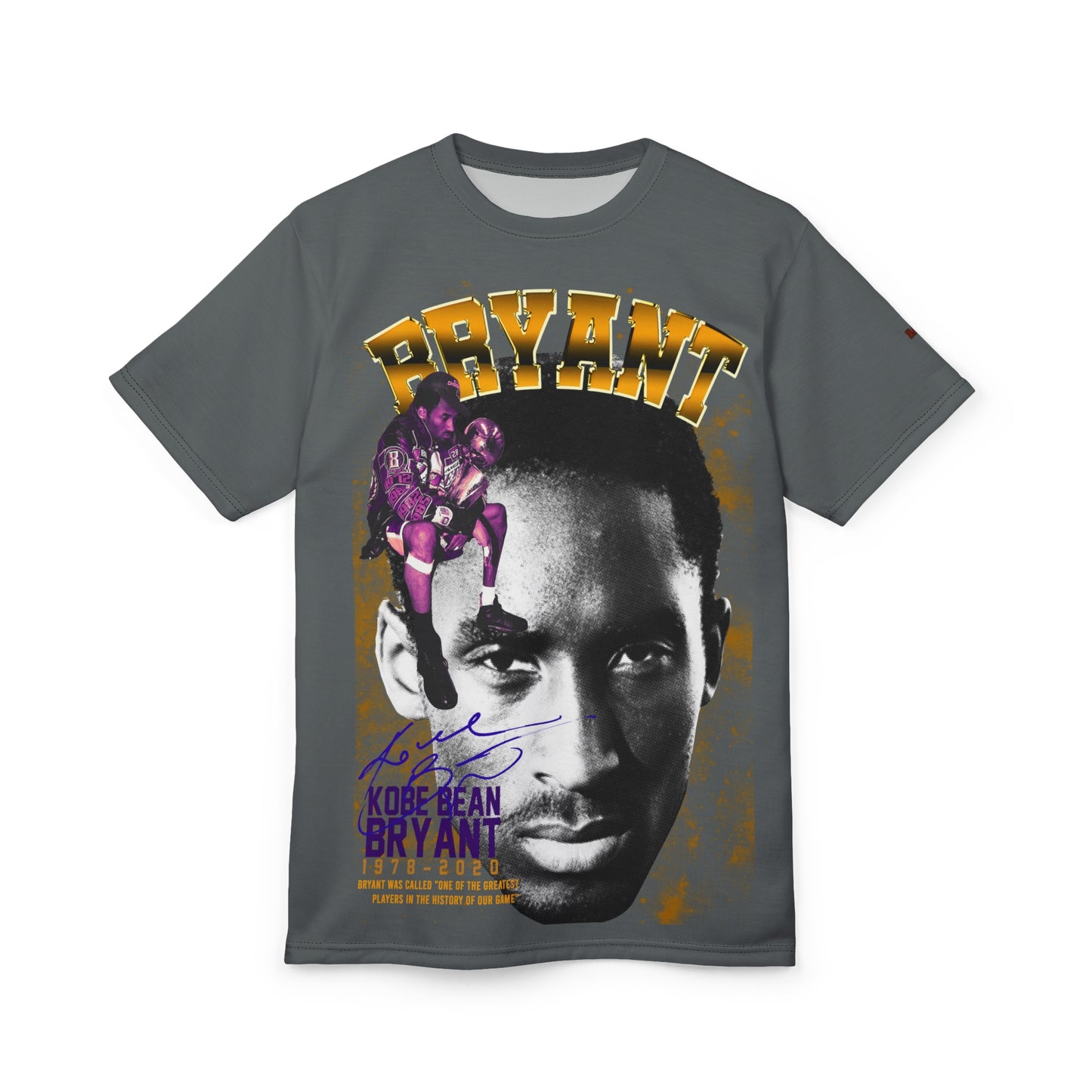 Adult Bryant Big Head Tribute Unisex Tee, Sports Fan Apparel, Basketball Lover Gift, Memorial Merchandise, Graphic Tee