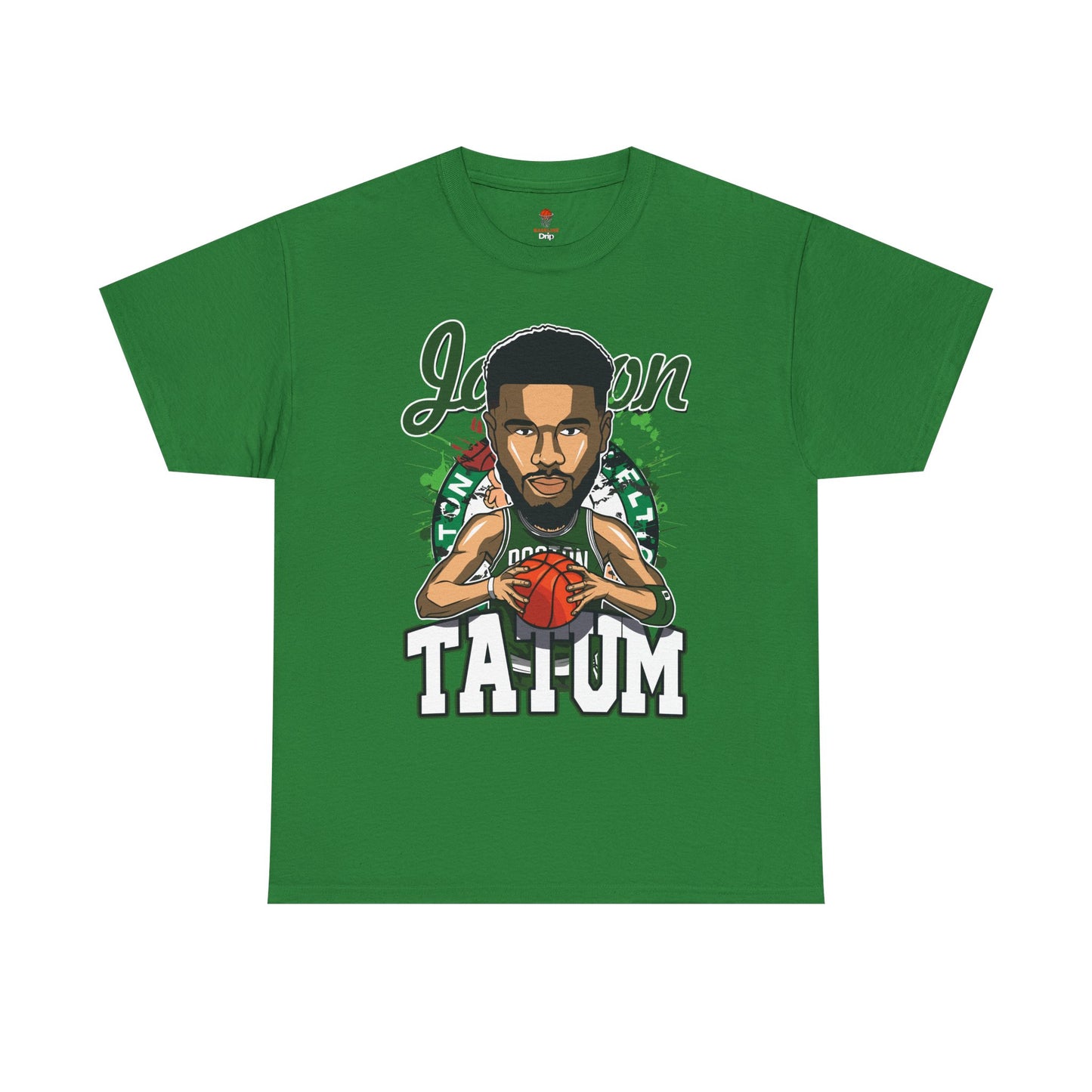 Adult Jason Tatum Anime Basketball Fan Unisex Heavy Cotton Tee