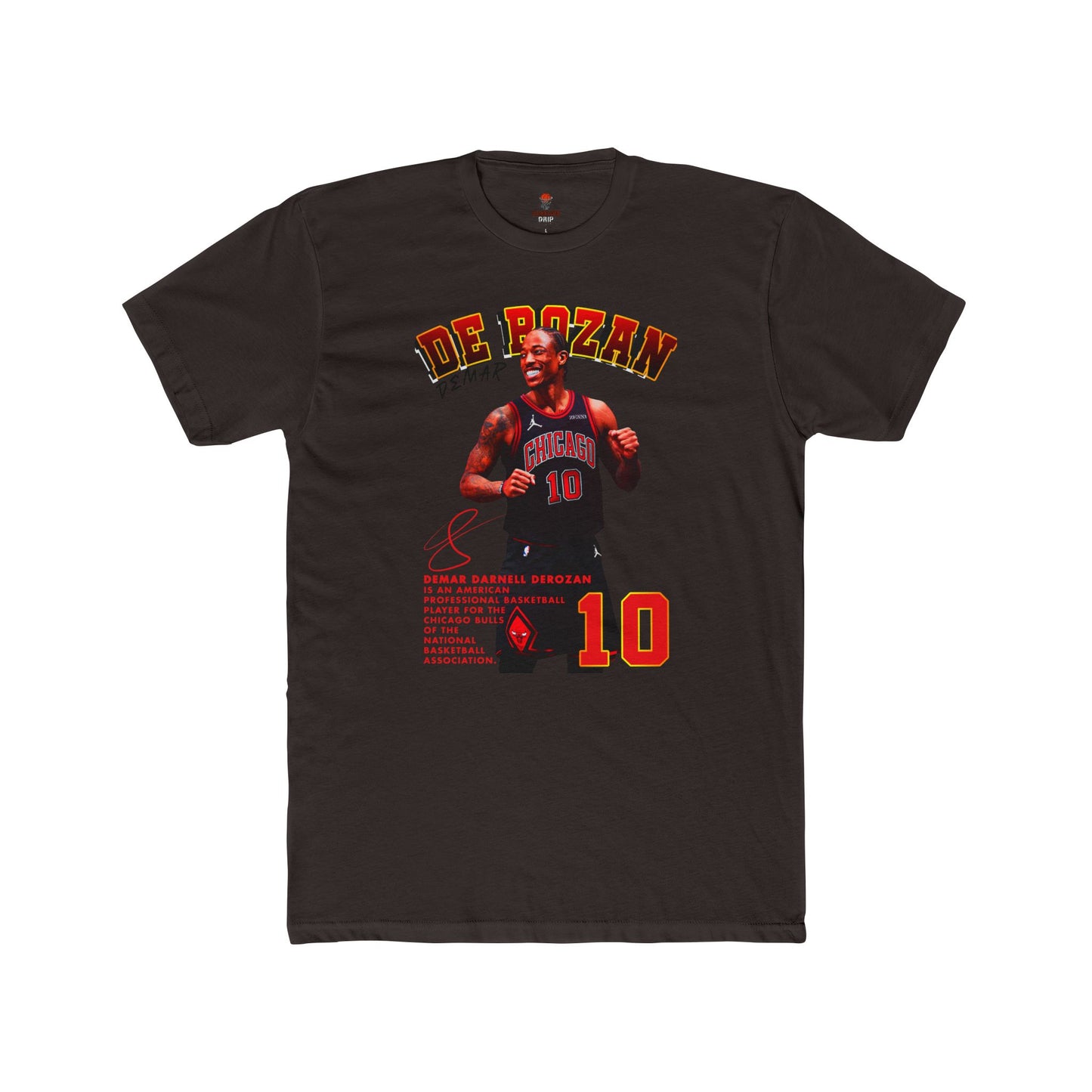 Adult Derozan Basketball Graphic Tee, Unisex Cotton Crew Shirt, Sports Fan Gift, Athletes Apparel, Retro Sportswear, Game Day Top