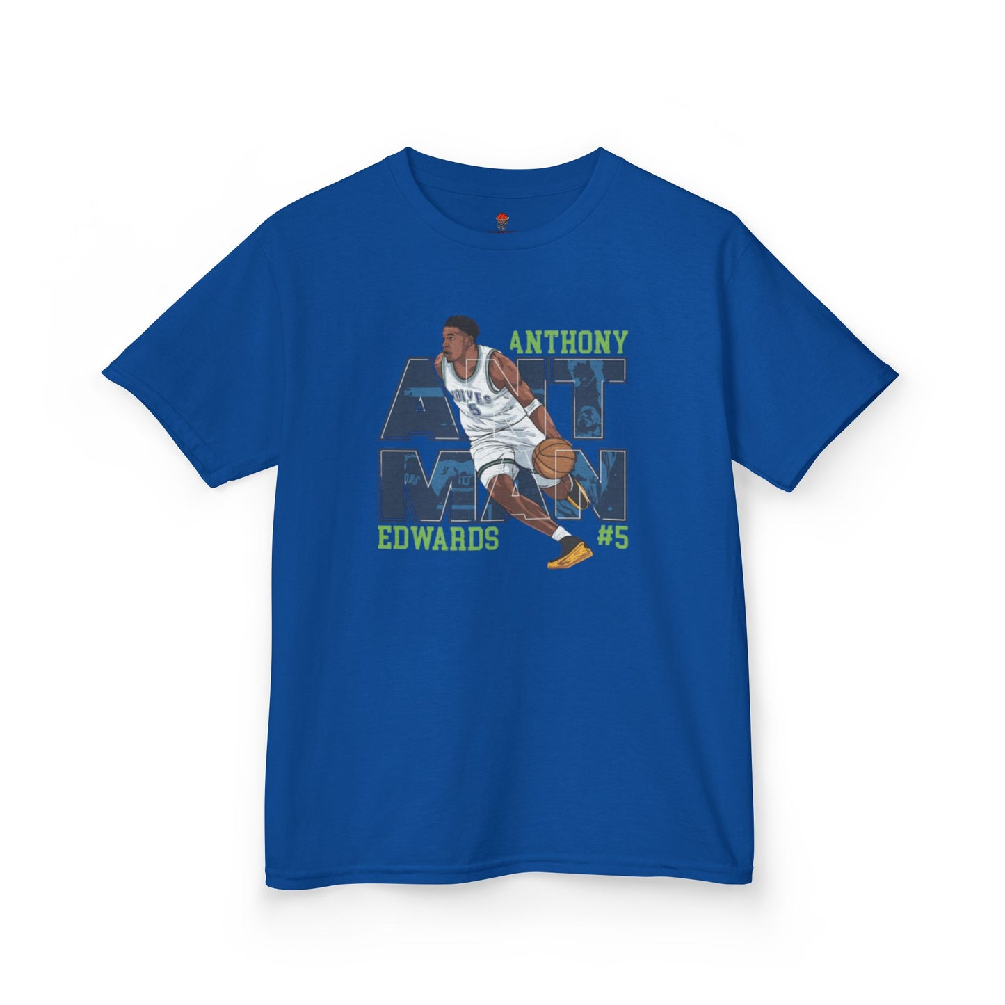 Kids Basketball Fan Tee, Kids Sport Shirt, Anthony Edwards #5 Jersey, Basketball Clothing, Personalized Kids Apparel