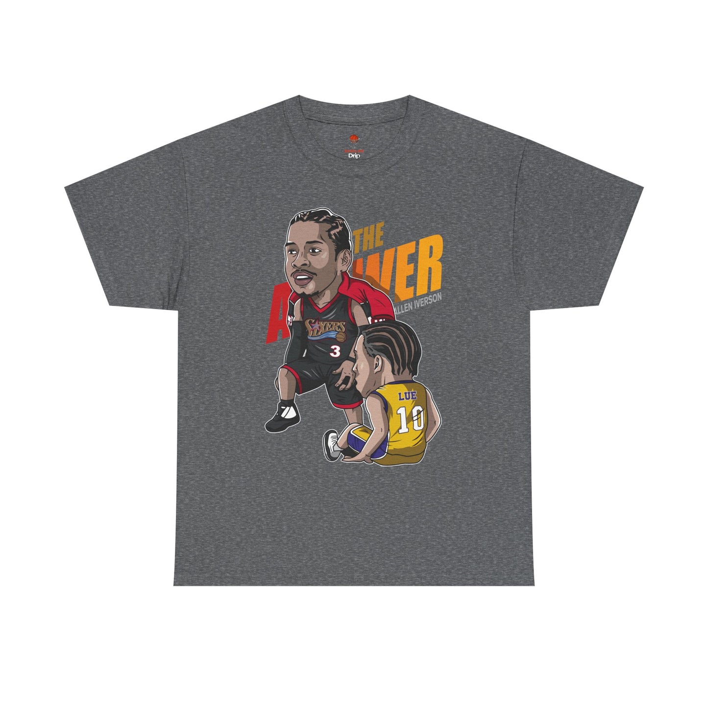 Adult The Answer Stepover Retro Unisex Heavy Cotton Tee - Basketball Inspired Apparel