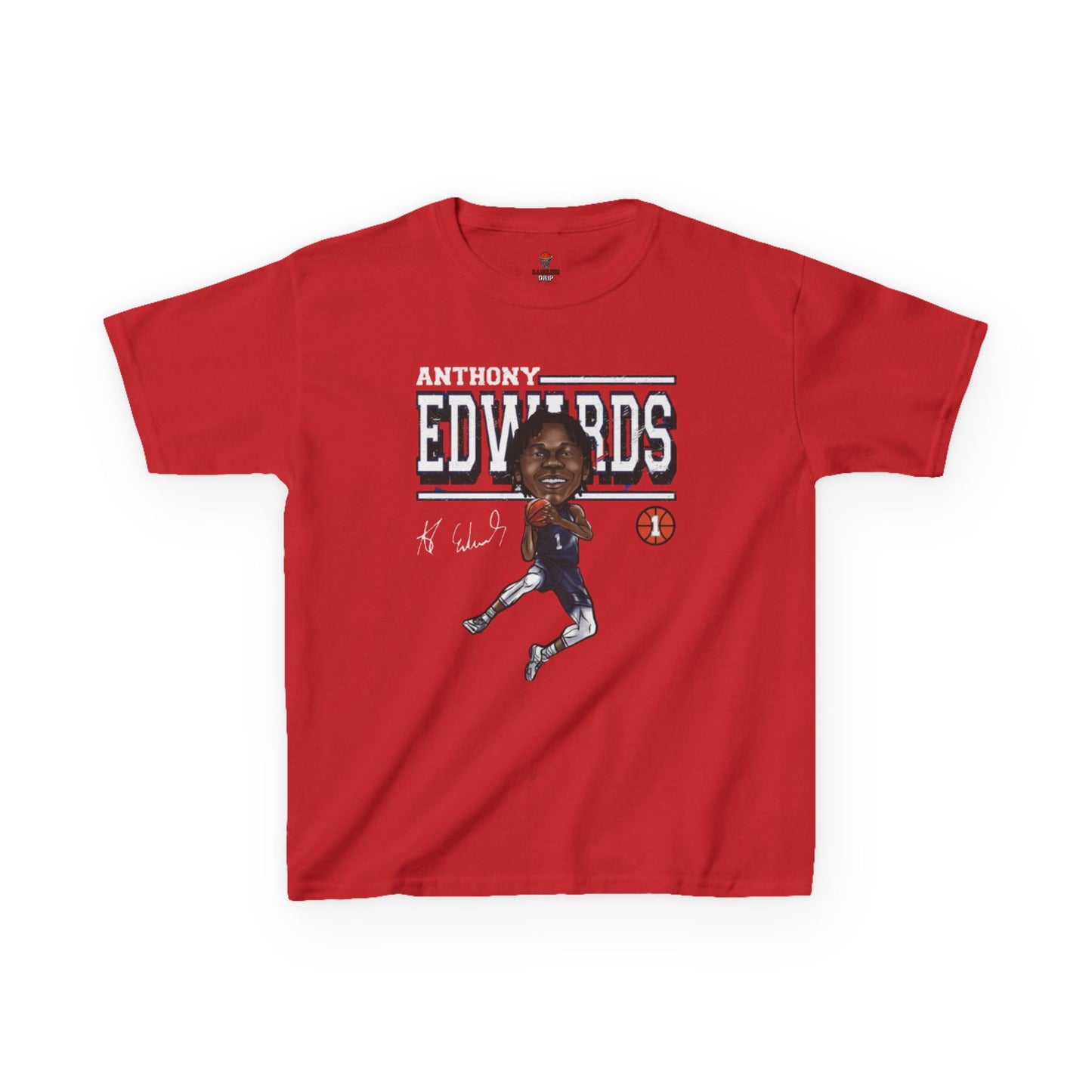 Kids Sporty Graphic Tee, Basketball Fan Shirt, Anthony Edwards Tee, Kids Casual Wear, Sports Gift, Youth T-Shirt