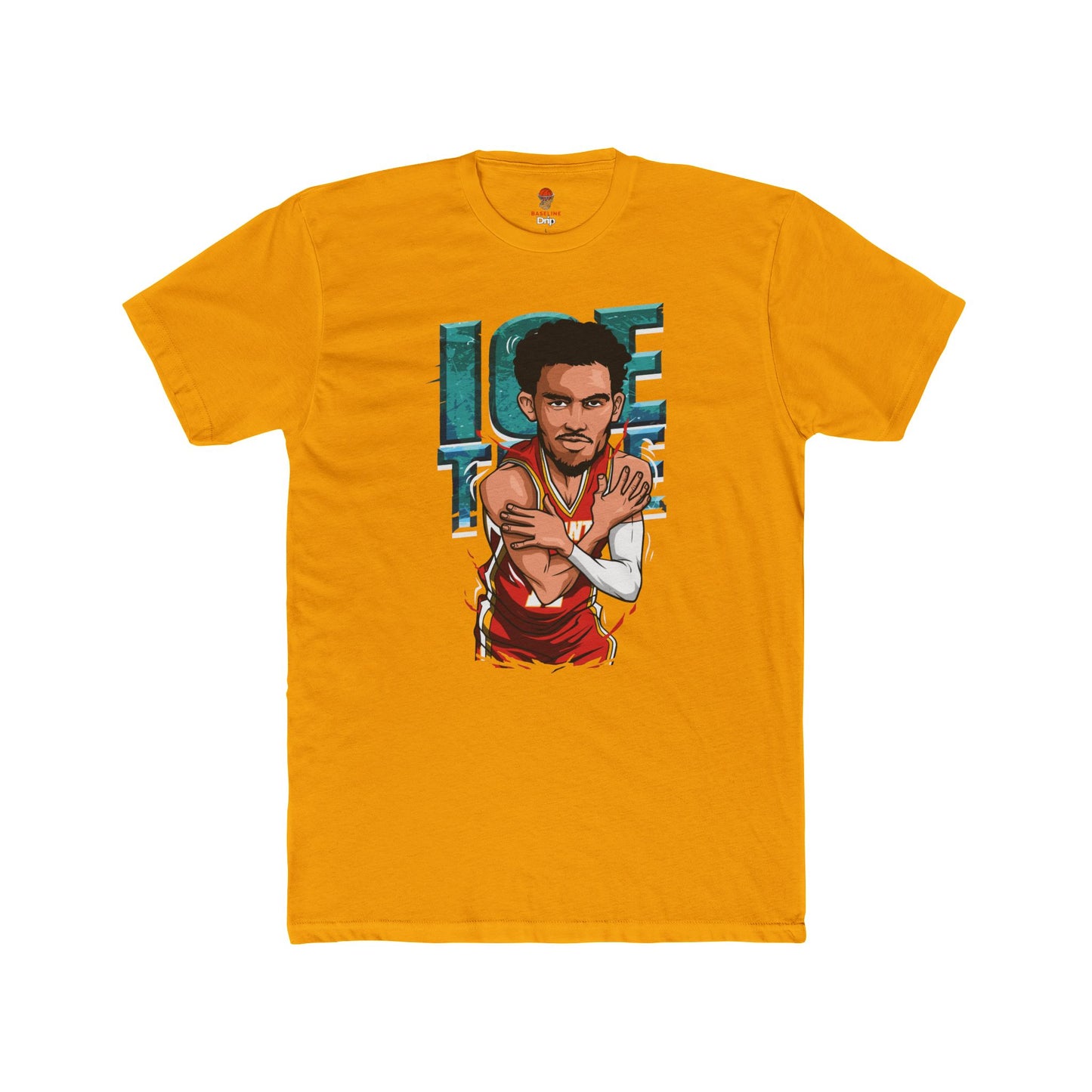 Adult Ice Time Unisex Cotton Crew Tee - Perfect for Basketball Fans