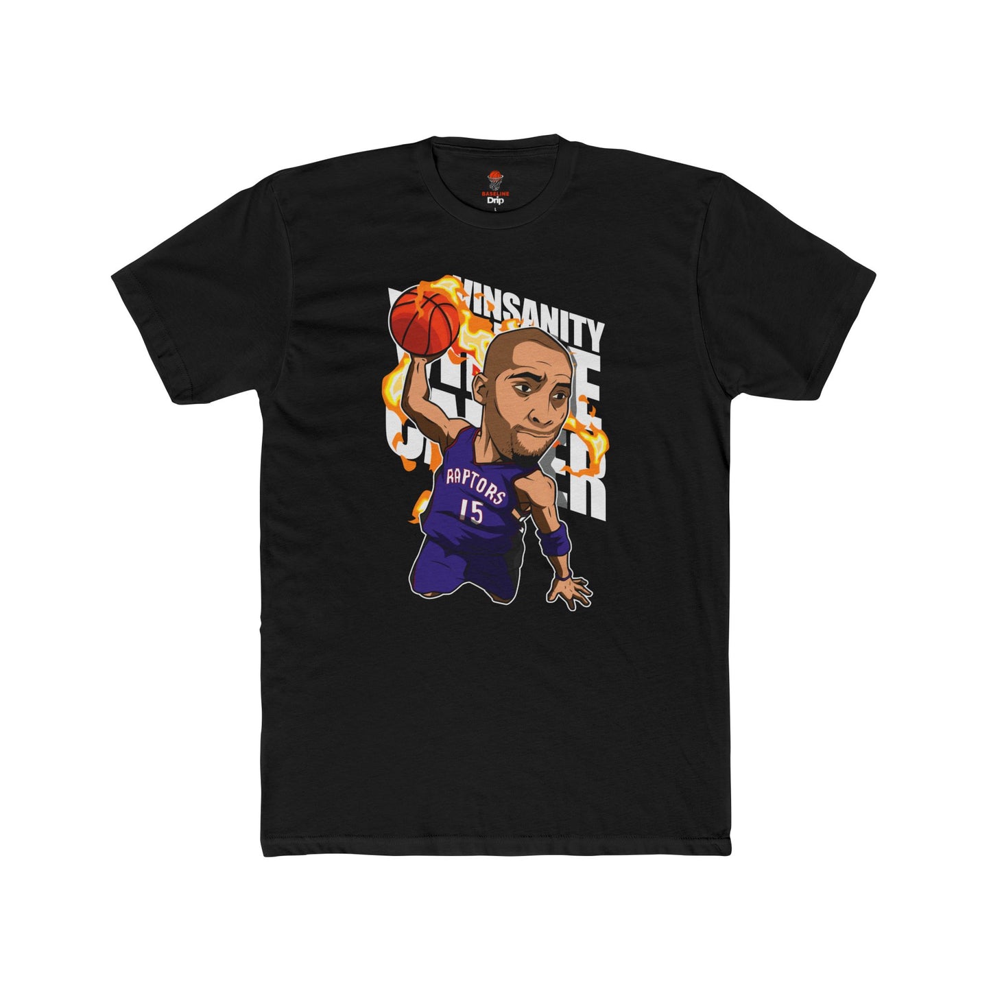 Adult Carter Vinsanity Retro Unisex Cotton Crew Tee - Perfect for Basketball Fans