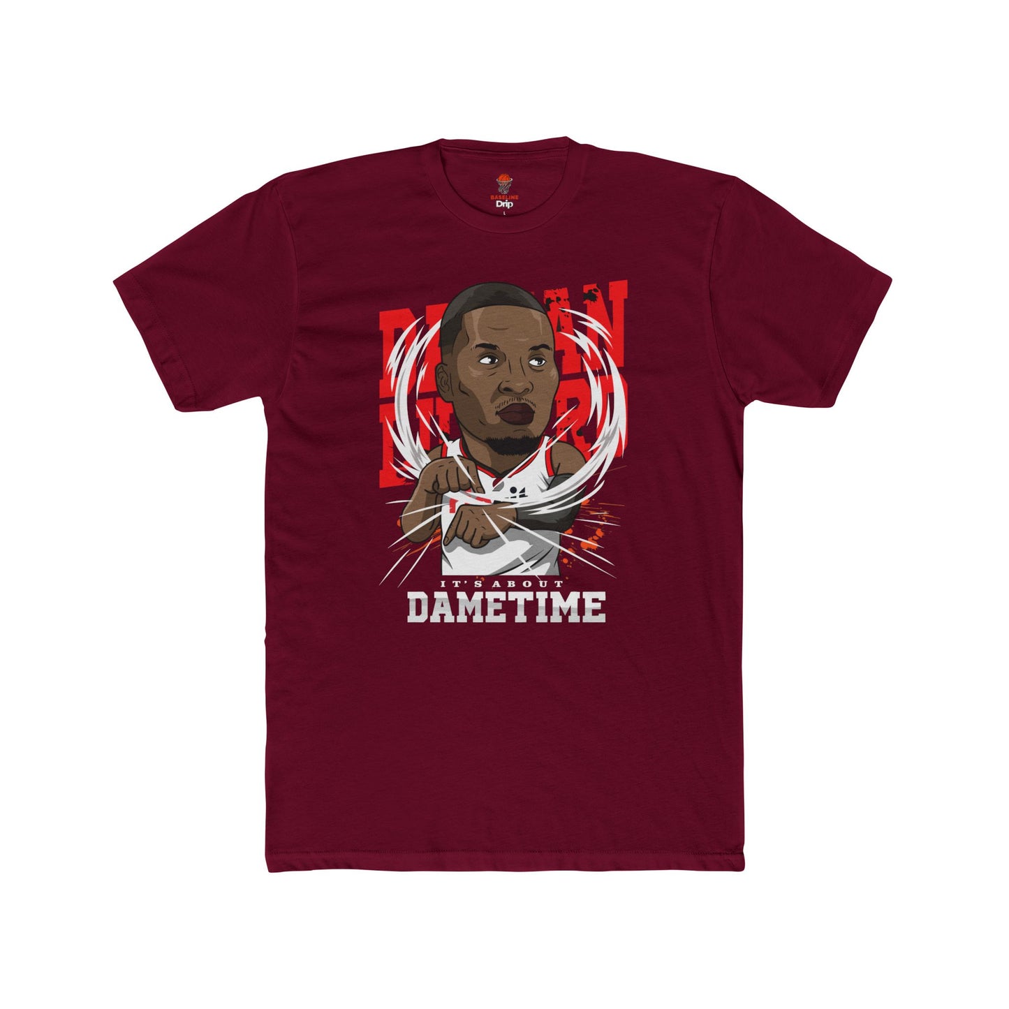 Adult Dame Time Unisex Cotton Crew Tee - Perfect for Basketball Fans