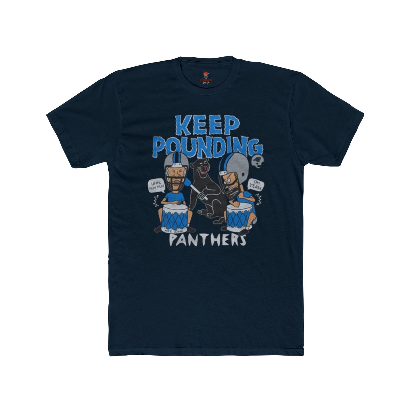 Adult Panthers Football Graphic Tee, Keep Pounding Cotton T-Shirt, Unisex Sports Apparel, Game Day Shirt, Fan Gift, Casual Outfit