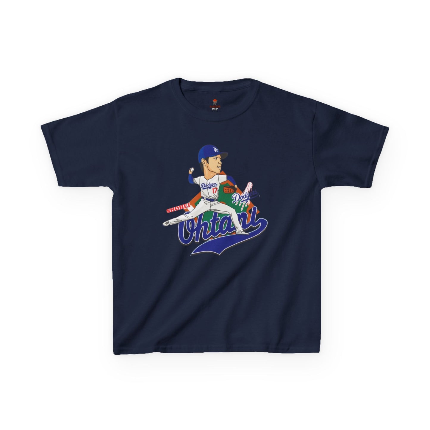 Kids Baseball Ohtani Tee, Youth Sports Shirt, Childrens Team Apparel, Baseball Fan Gift, Activewear for Boys and Girls