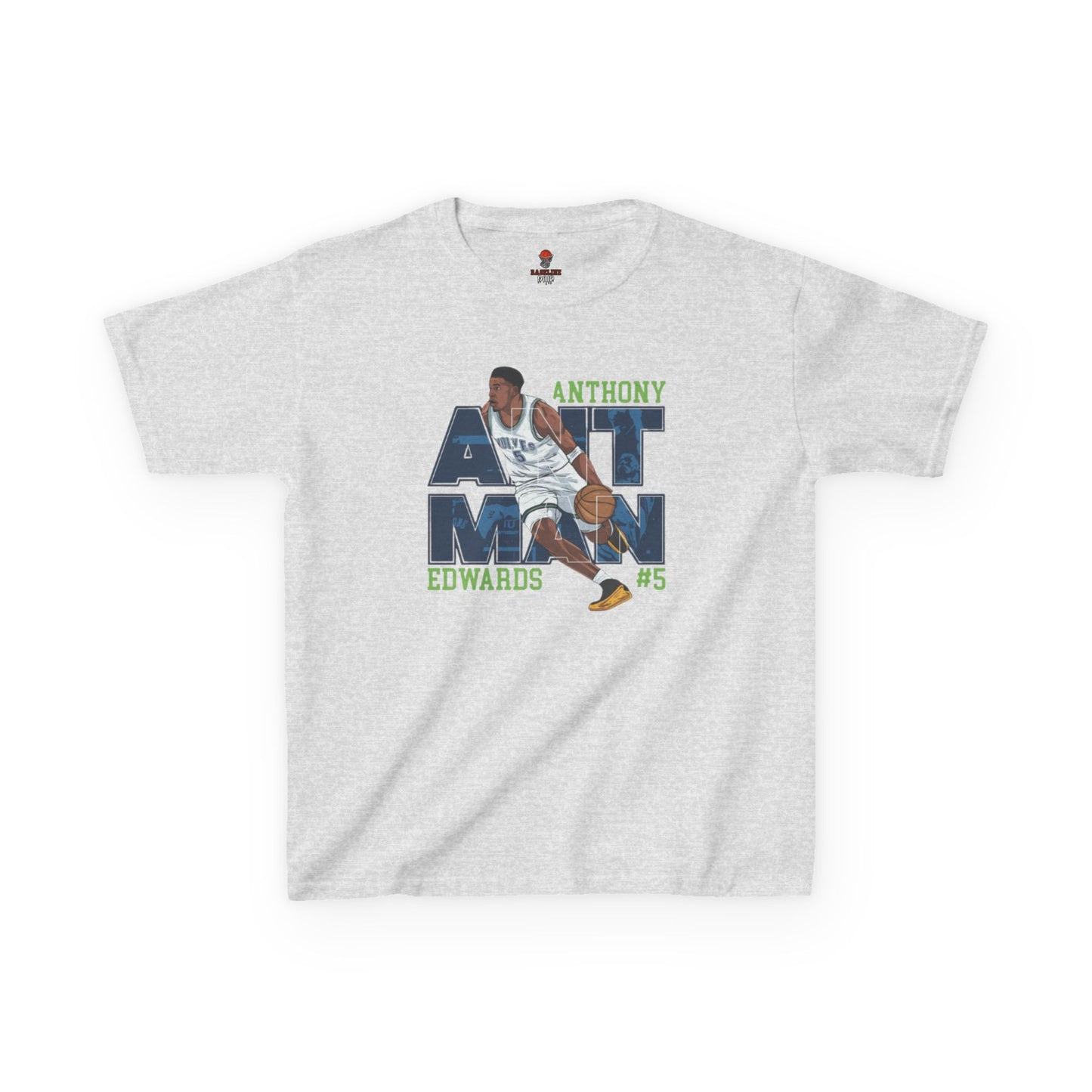 Kids Basketball Fan Tee, Kids Sport Shirt, Anthony Edwards #5 Jersey, Basketball Clothing, Personalized Kids Apparel