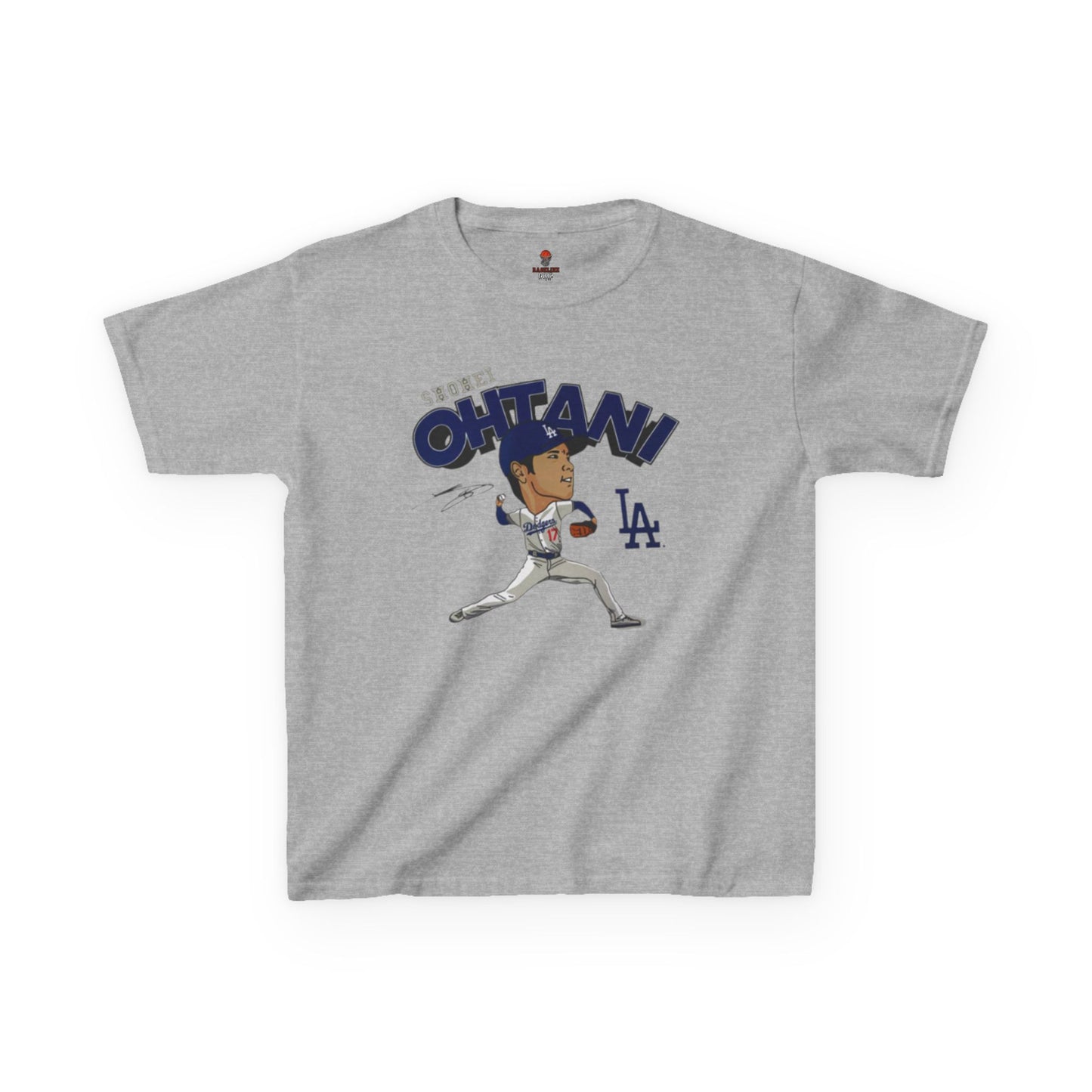Kids Sports Shohei Tee, Youth Baseball Shirt, Kids Gift for Sports Fans, Playtime Apparel, Birthday Gift for Boys and Girls