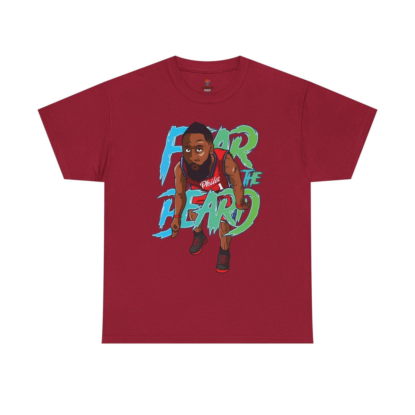 Adult Fear The Beard Harden Unisex Heavy Cotton Tee - Basketball Inspired Apparel