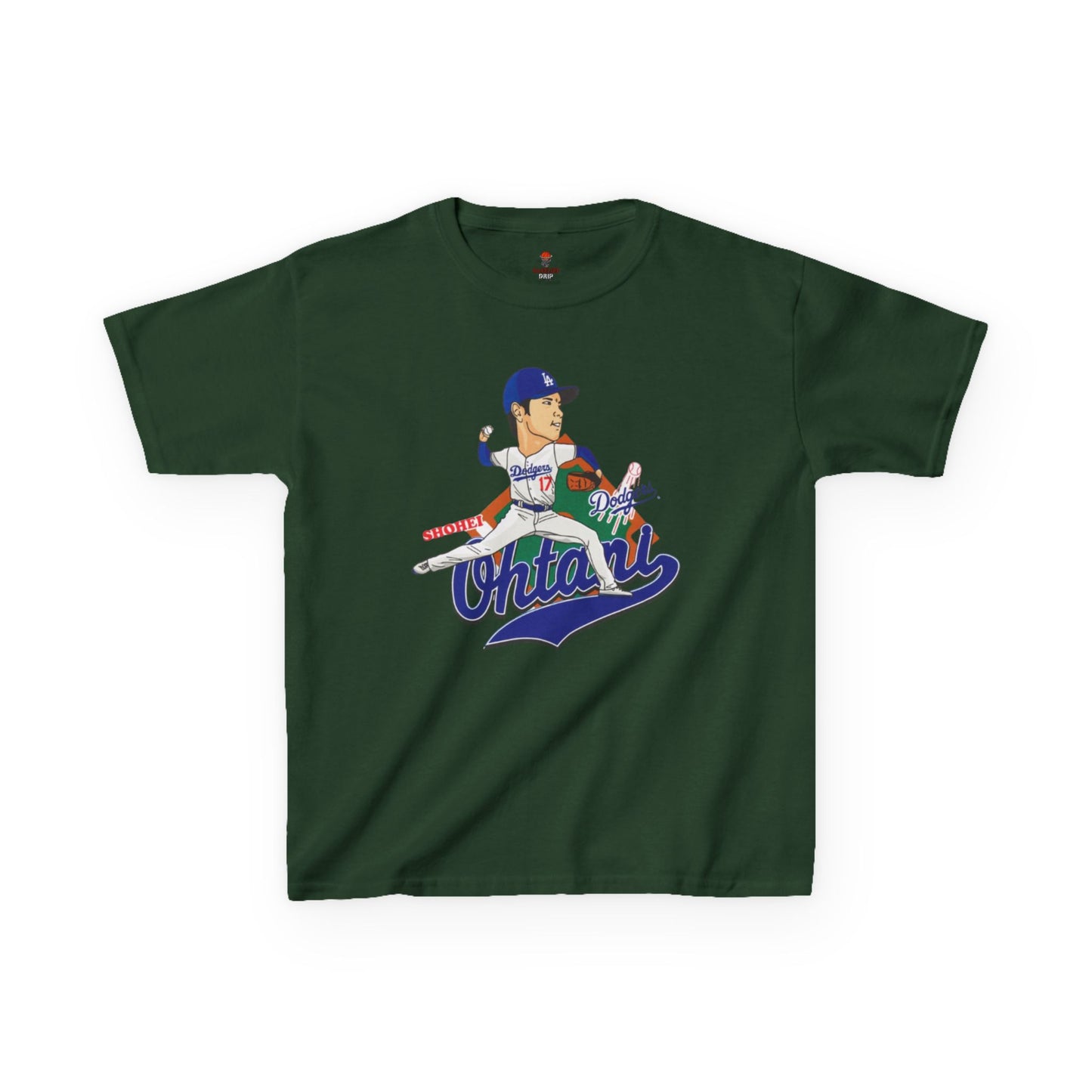 Kids Baseball Ohtani Tee, Youth Sports Shirt, Childrens Team Apparel, Baseball Fan Gift, Activewear for Boys and Girls