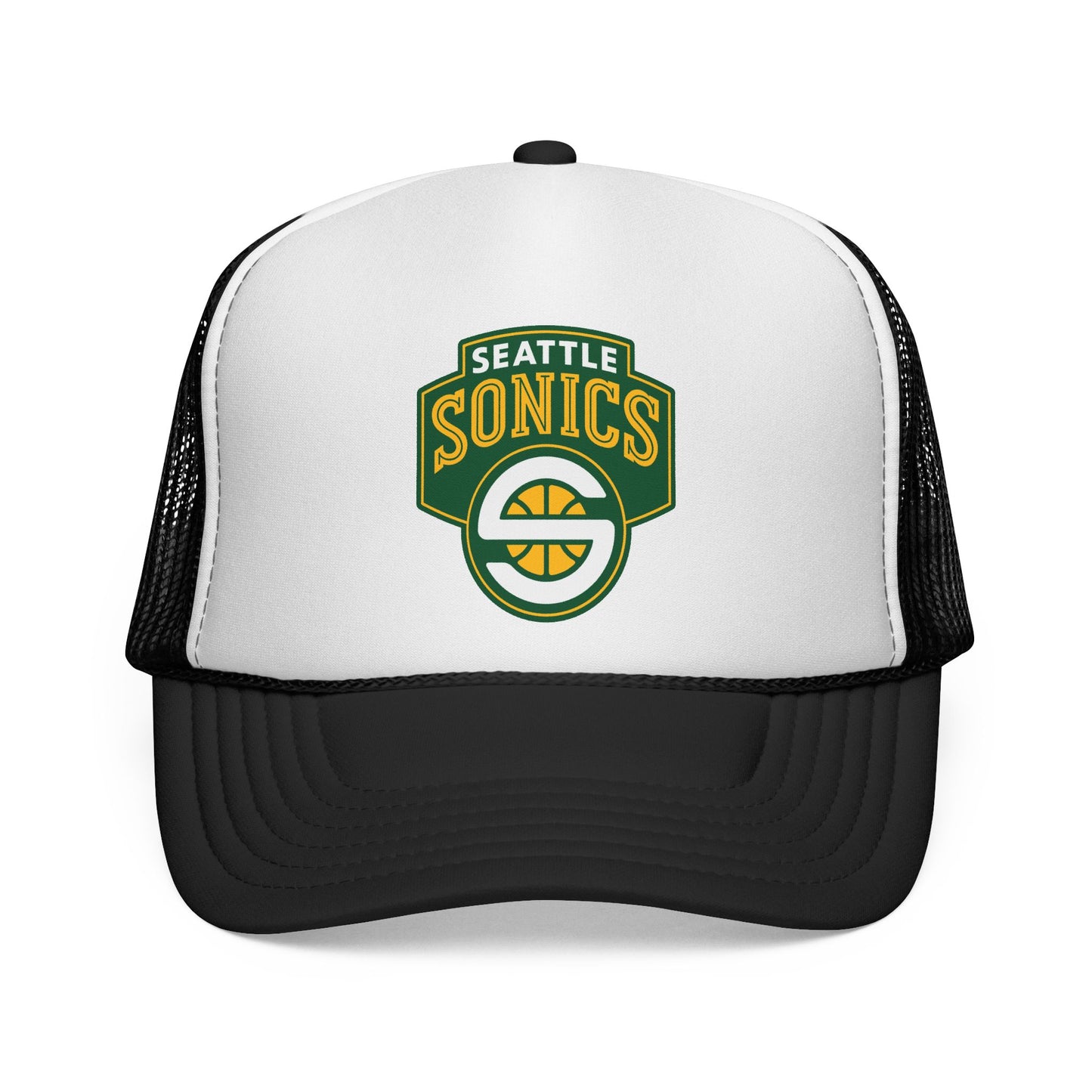 Seattle Sonics Trucker Cap - Sporty Mesh Hat, Perfect for Game Day, NBA Fans, Gifts for Basketball Lovers, Summer Wear