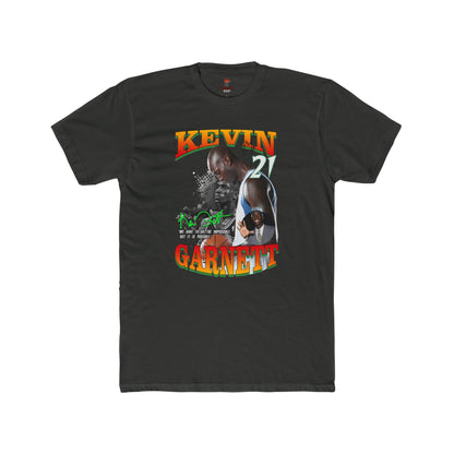 Adult Unisex Cotton Crew Tee with Kevin Garnett Graphic, Sports Shirt, Fan Gear, Gift for Basketball Lovers