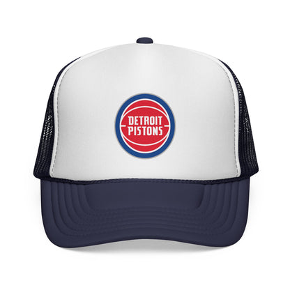 Detroit Pistons Trucker Cap - Sporty Mesh Hat, Perfect for Game Day, NBA Fans, Gifts for Basketball Lovers, Summer Wear