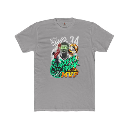 Adult Unisex Cotton Crew Tee - Greek Freak MVP Tee, Basketball Fan Shirt, Gift for Sports Lovers, Unique Graphic Tee
