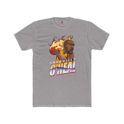 Adult Shaq Fire Unisex Cotton Crew Tee - Perfect for Basketball Fans
