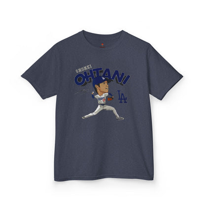 Kids Sports Shohei Tee, Youth Baseball Shirt, Kids Gift for Sports Fans, Playtime Apparel, Birthday Gift for Boys and Girls