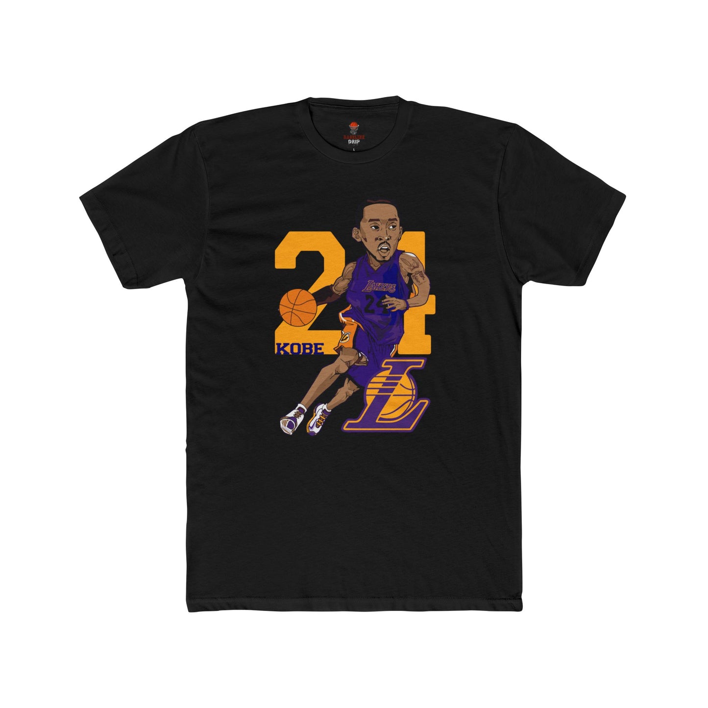 Adult Kobe Bryant Unisex Cotton Crew Tee, Basketball Fan Shirt, Retro Graphic Tee