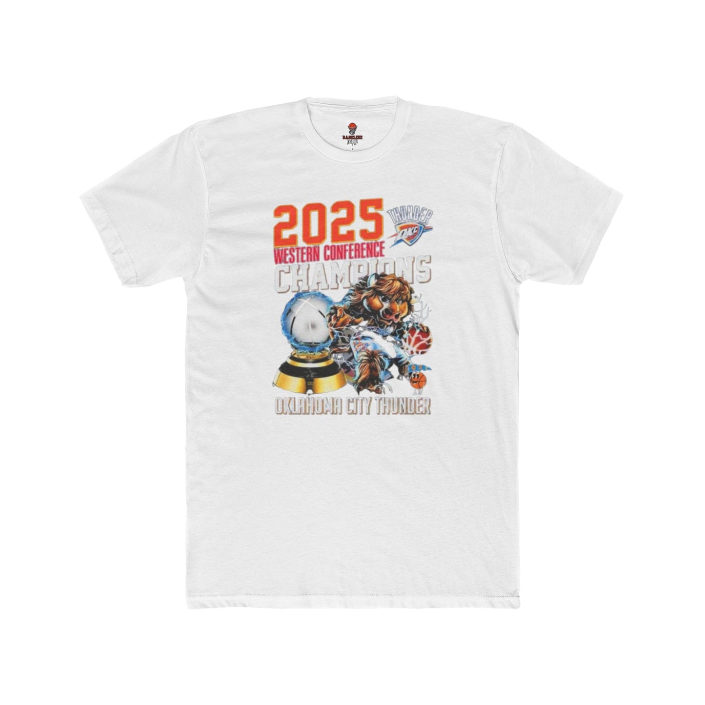 Adult OKC Thunder Mascot Western Champ Graphic Tee
