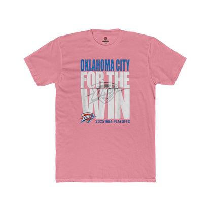 Adult OKC Thunder For The Win Unisex Cotton Crew Tee