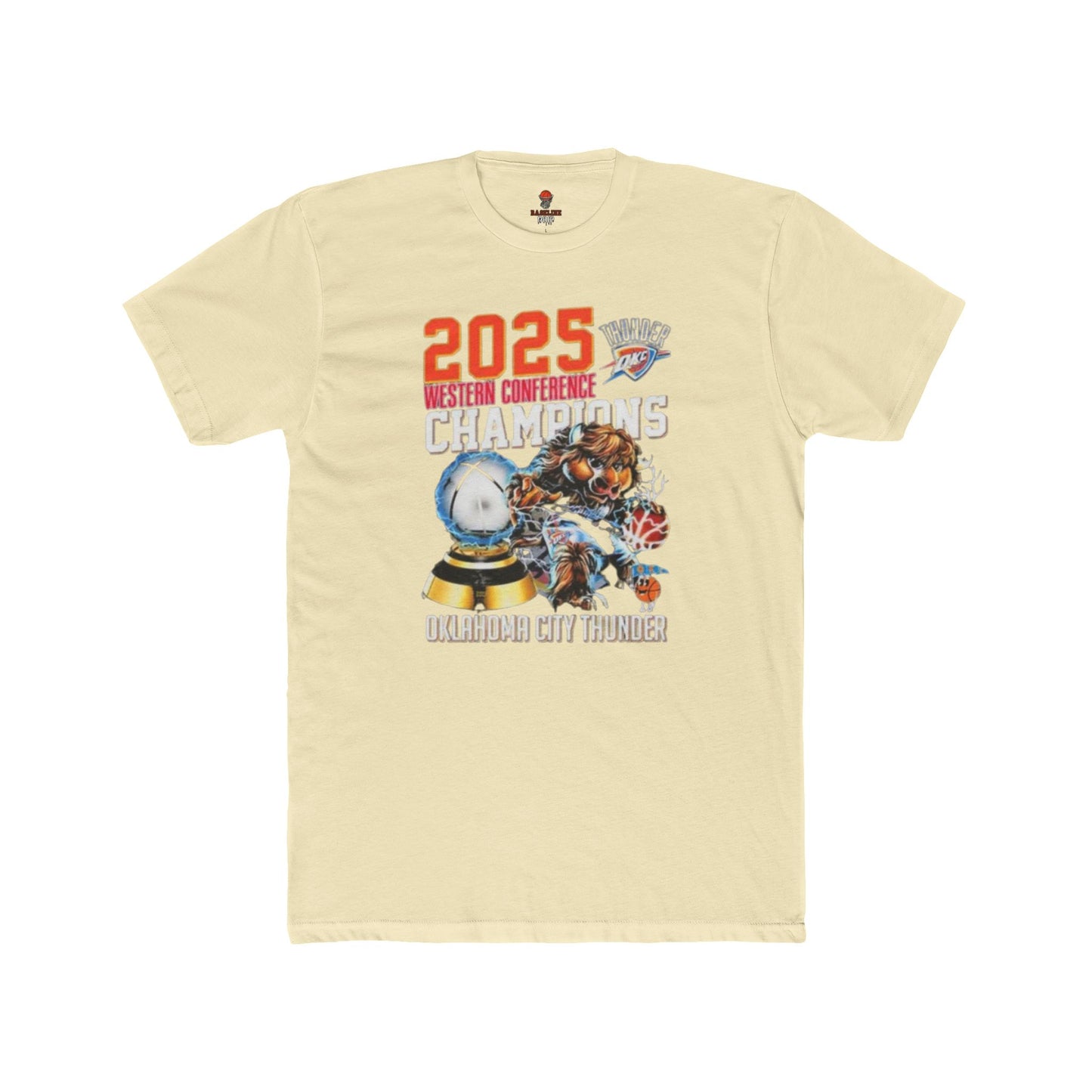 Adult OKC Thunder Mascot Western Champ Graphic Tee