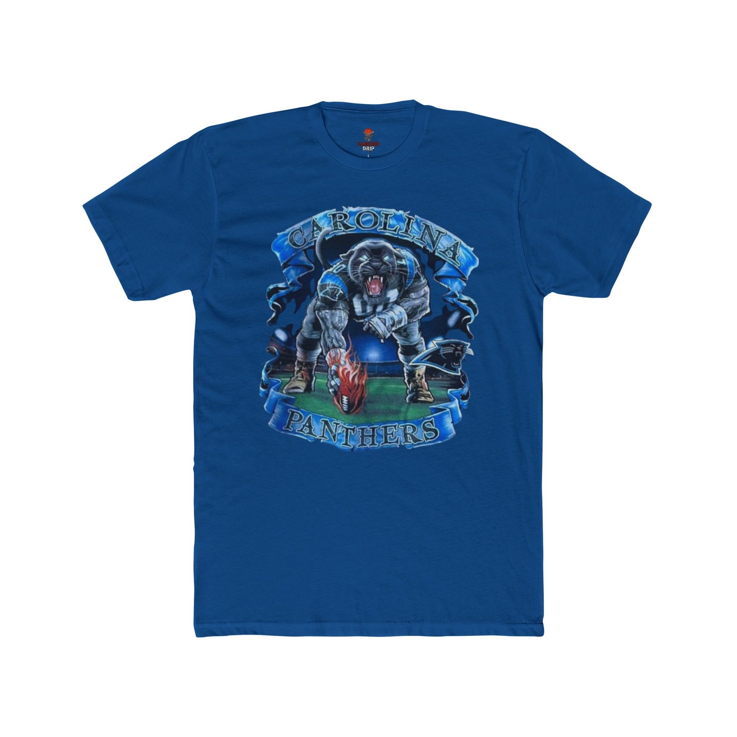 Adult Unisex Cotton Crew Tee with Panther Design, Casual Shirt, Gift for Sports Fans, Graphic Tee, Everyday Wear, Team Apparel