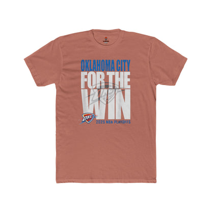 Adult OKC Thunder For The Win Unisex Cotton Crew Tee