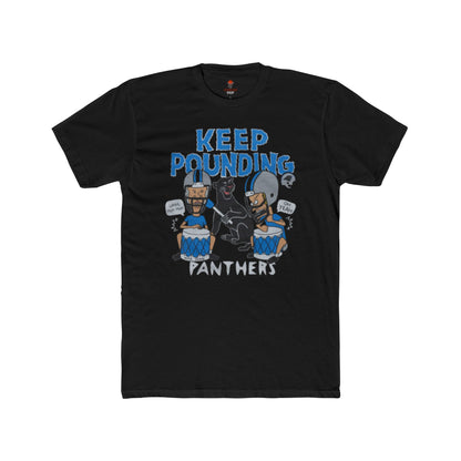 Adult Panthers Football Graphic Tee, Keep Pounding Cotton T-Shirt, Unisex Sports Apparel, Game Day Shirt, Fan Gift, Casual Outfit