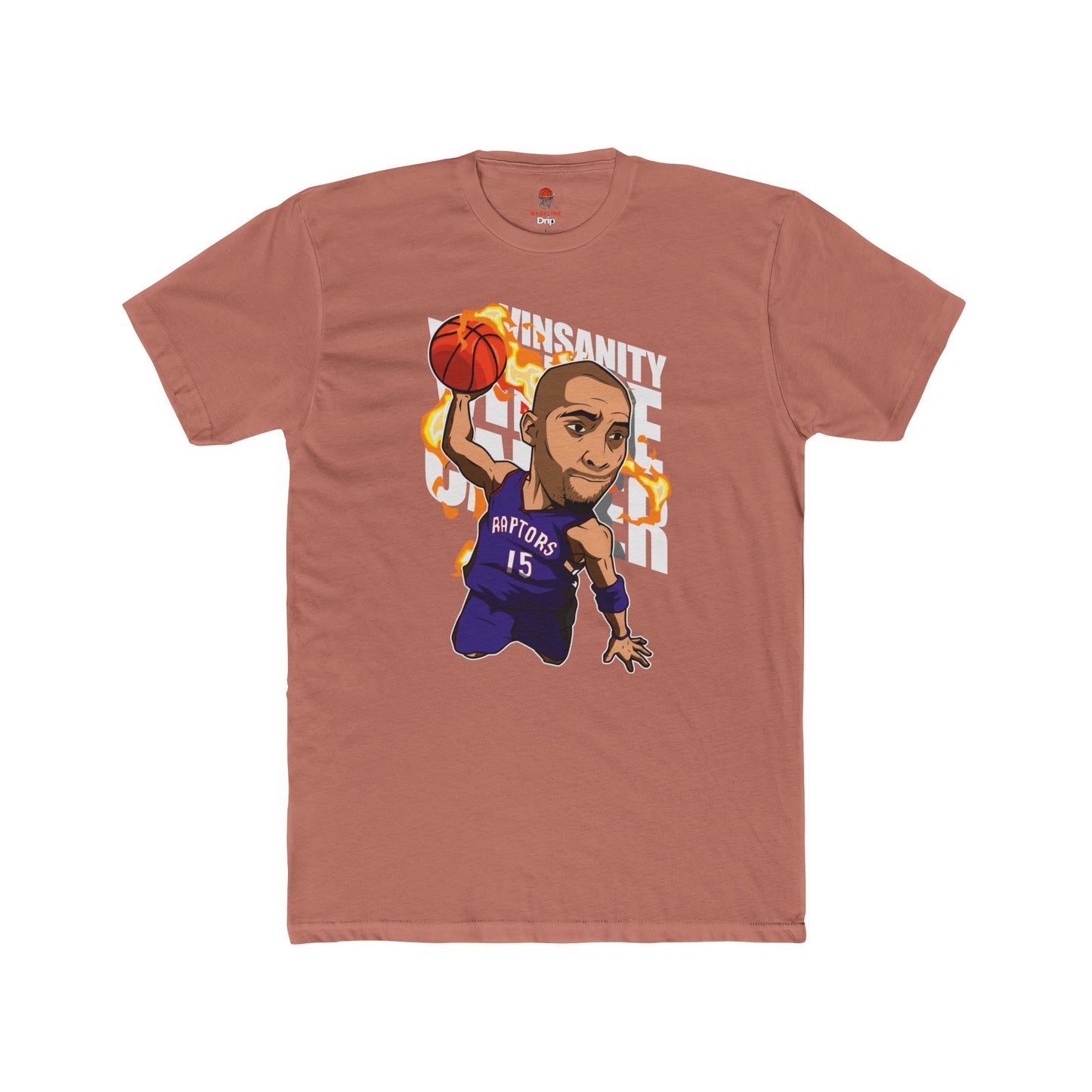 Adult Carter Vinsanity Retro Unisex Cotton Crew Tee - Perfect for Basketball Fans