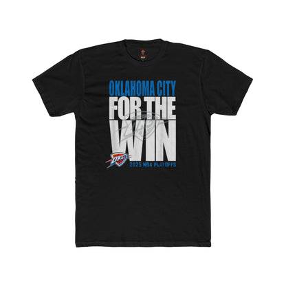 Adult OKC Thunder For The Win Unisex Cotton Crew Tee