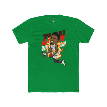 Adult Zion Will Unisex Cotton Crew Tee - Perfect for Basketball Fans