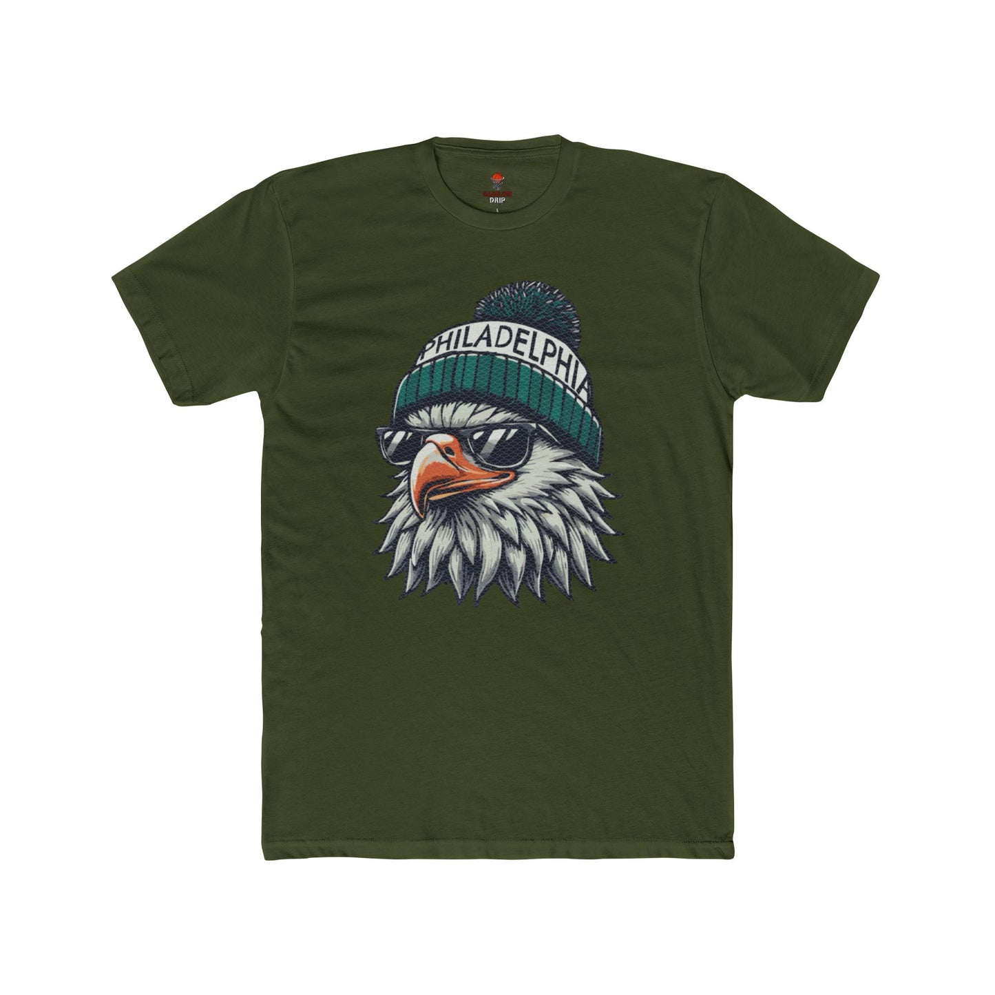 Adult Crew Tee Eagles Cap Graphic T-Shirt
