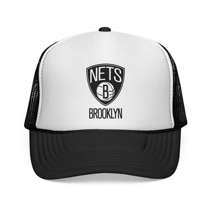 Brooklyn Nets Trucker Cap - Sporty Mesh Hat, Perfect for Game Day, NBA Fans, Gifts for Basketball Lovers, Summer Wear