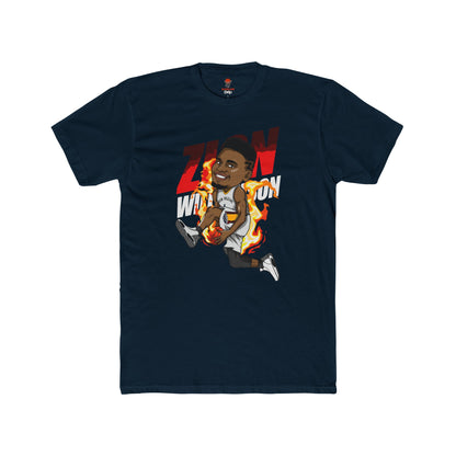 Adult Zion Will Unisex Cotton Crew Tee - Perfect for Basketball Fans