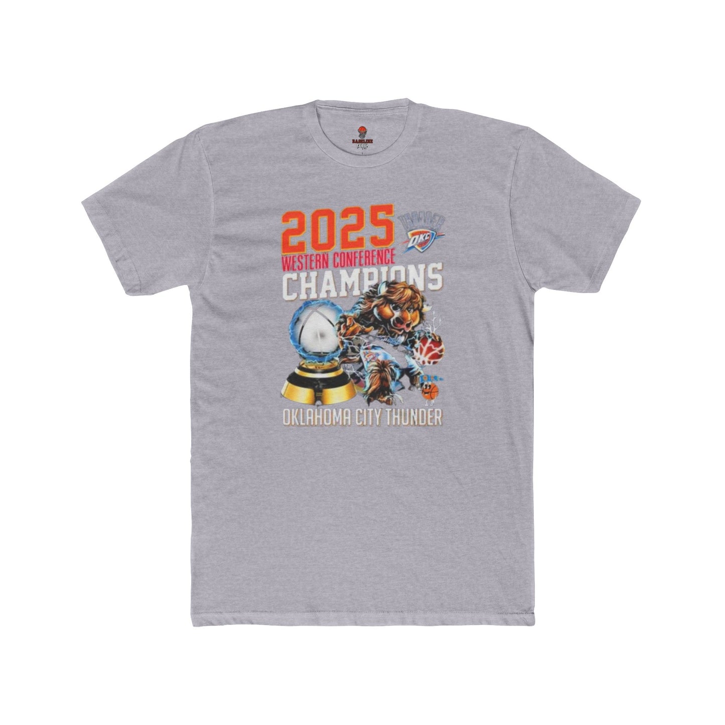 Adult OKC Thunder Mascot Western Champ Graphic Tee