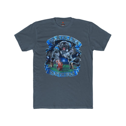 Adult Unisex Cotton Crew Tee with Panther Design, Casual Shirt, Gift for Sports Fans, Graphic Tee, Everyday Wear, Team Apparel