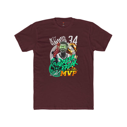 Adult Unisex Cotton Crew Tee - Greek Freak MVP Tee, Basketball Fan Shirt, Gift for Sports Lovers, Unique Graphic Tee