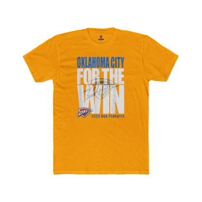 Adult OKC Thunder For The Win Unisex Cotton Crew Tee