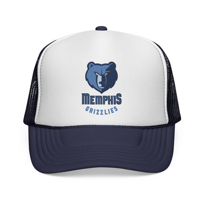 Memphis Grizzlies Trucker Cap - Sporty Mesh Hat, Perfect for Game Day, NBA Fans, Gifts for Basketball Lovers, Summer Wear