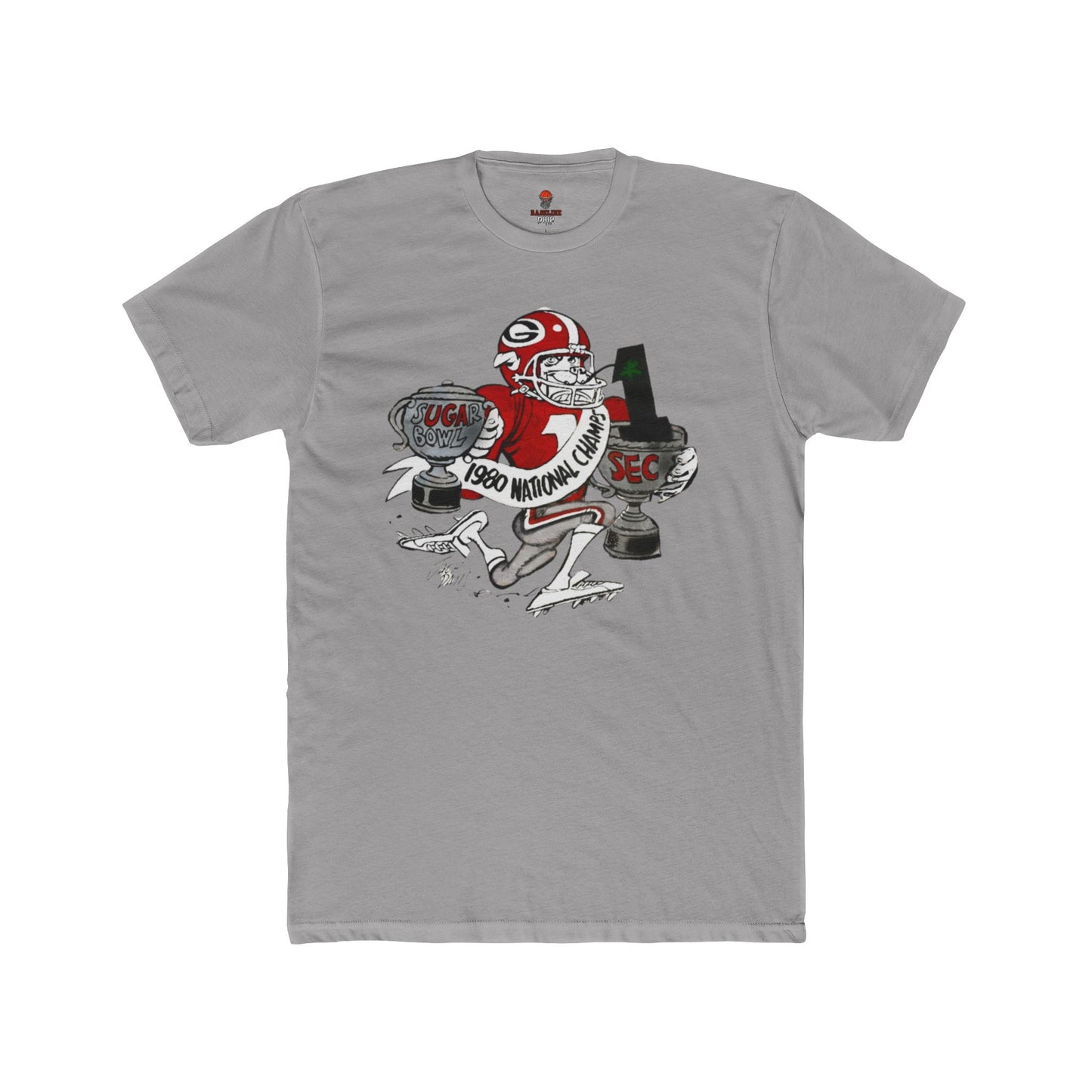 Adult GA Bulldog Champ Running Graphic Tee
