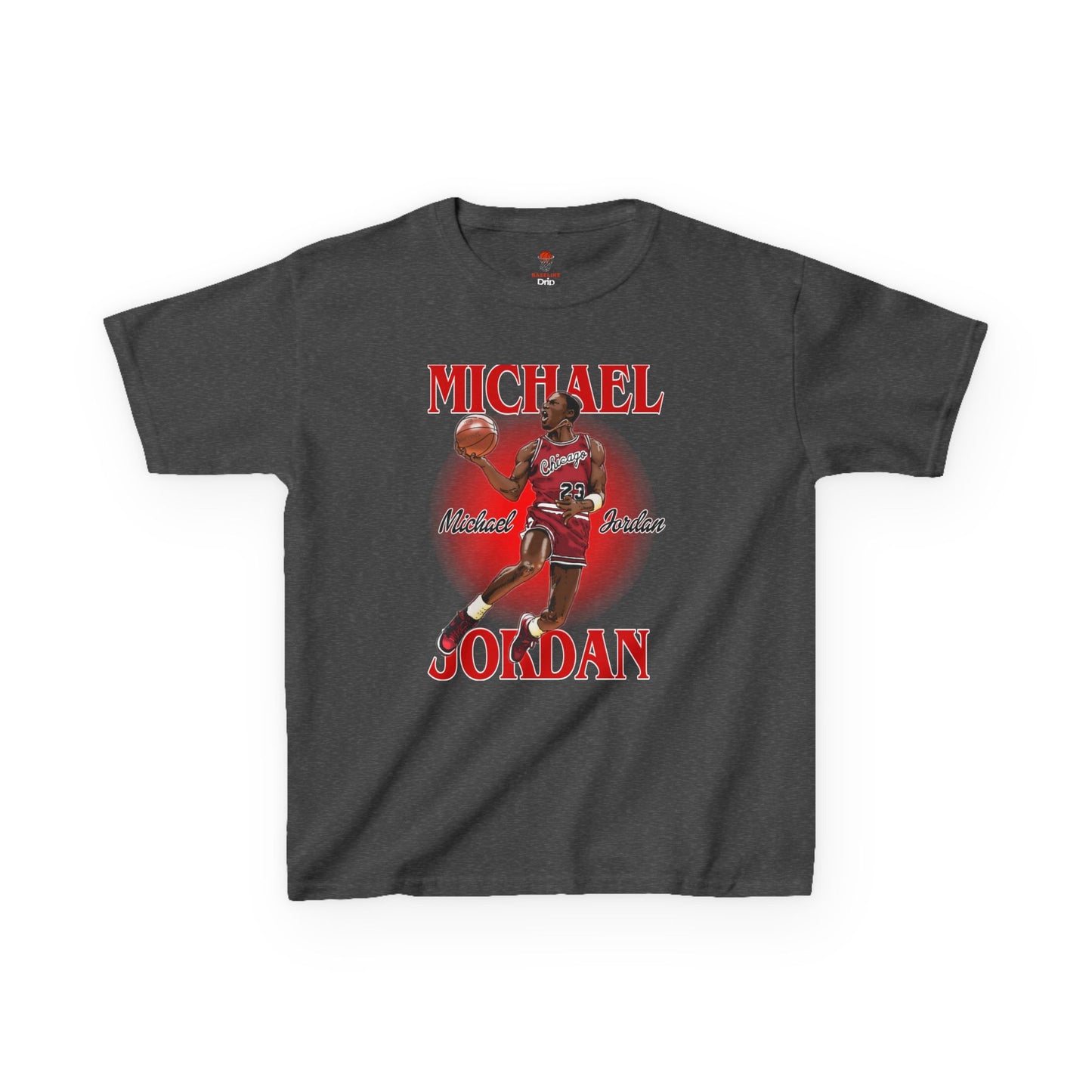 Kids Michael Jordan Retro 2 Unisex Heavy Cotton Tee - Basketball Inspired Apparel