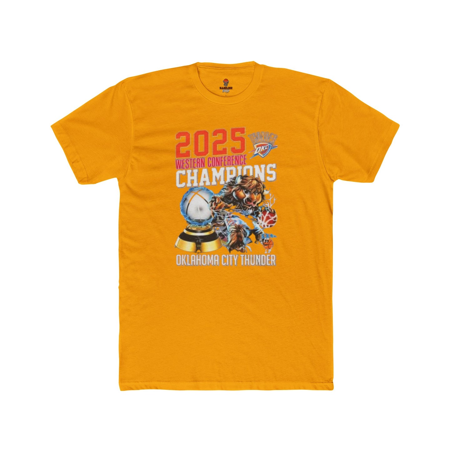 Adult OKC Thunder Mascot Western Champ Graphic Tee