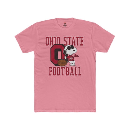 Adult Ohio State Football Unisex Cotton Crew Tee, Sports Fan Shirt, Game Day Apparel, College Football T-Shirt, Unique Gift for Buckeye Fans