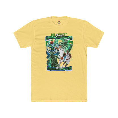 Adult Bucks Basketball Fan Tee, Unisex Cotton Crew T-Shirt, Sports Apparel, Athletic Gift, Retro Graphic Tee
